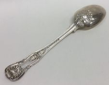 PAUL STORR: A good Kings' pattern dessert spoon wi