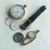 A gent's and lady's Longines wristwatches together