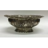 A Continental silver presentation bowl with shaped