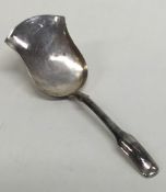 A Georgian silver fiddle pattern caddy scoop. Birm