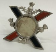 A good quality silver picture frame of Scottish de