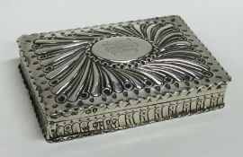 A good quality silver box with crimped rim and scr