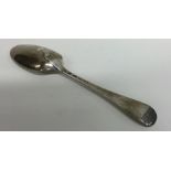 A good Georgian Hanoverian pattern silver tablespo