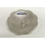 R E STONE: An unusual circular silver sweet dish d