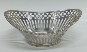 A small Dutch silver bonbon dish of typical design