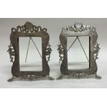 A good pair of Chinese silver picture frames of ty