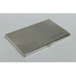 A heavy silver card case with hinged top. 925 stan