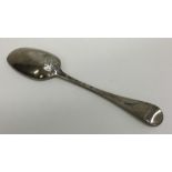 A good Georgian Hanoverian pattern silver tablespo