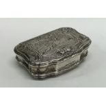 An unusual German silver snuff box attractively de