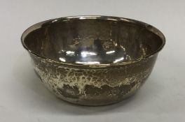 LIBERTY & CO: A circular silver sugar bowl. Birmin