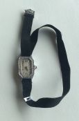 A lady's cocktail watch on mesh strap. Approx. 10