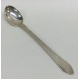 GEORG JENSEN: A stylish silver preserve spoons wit