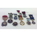 A large collection of silver and other Military me