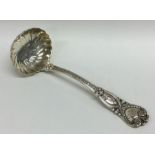 TIFFANY & CO: An unusual silver sauce ladle decora