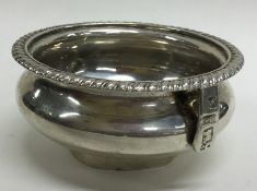 An Indian Colonial silver funnel / strainer with g