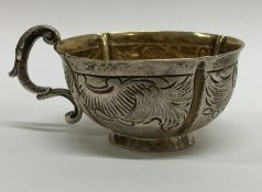 An unusual Continental silver and silver gilt spir