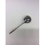 A large Russian silver and Niello spoon. Approx. 6