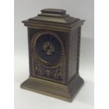 A good quality brass mounted mantle clock attracti