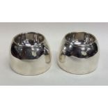 A pair of good quality Victorian silver salts of d