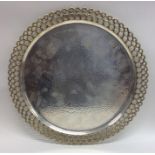 STUART DEVLIN: A large silver and silver gilt tray