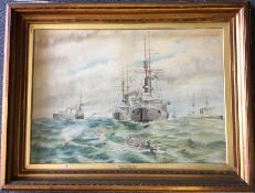 H G WEBSTER: A framed and glazed watercolour entit