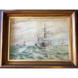 H G WEBSTER: A framed and glazed watercolour entit