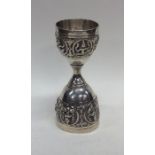 An Indian silver double spirit measure. Approx. 12