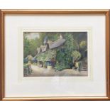 GABRIEL BLAIR: A framed and glazed watercolour ent