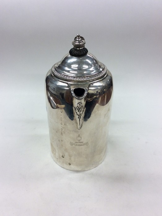 A good Georgian Irish silver water jug with creste - Image 3 of 3