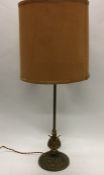 A tall fluted lamp on circular base. Est. £20 - £3