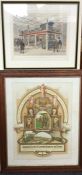 A framed and glazed lithograph by Goodall & Suddic