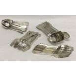 A good silver fiddle pattern cutlery service compr