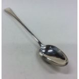 A Georgian OE pattern silver basting spoon. London