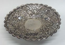 A Continental circular silver bonbon dish decorate