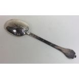 A rare silver trefid spoon with rat tail. London.