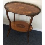 An attractive Victorian style oval side table with