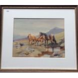 MABEL AMBER KINGWELL (1890 - 1924): A framed and glazed watercolour
