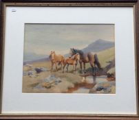 MABEL AMBER KINGWELL (1890 - 1924): A framed and glazed watercolour