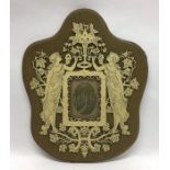 An attractive carved ivory mounted picture frame d