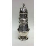 A rare Queen Anne baluster shaped caster with cres