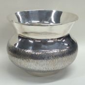 GERALD BENNEY: A rare silver bowl, the body of tex