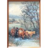 THOMAS ROWDEN (1842 - 1926): A framed and glazed w