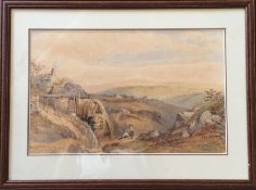 PHILIP MITCHELL (1814 - 1896): A framed and glazed watercolour d