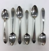 A group of Georgian Irish silver teaspoons. Approx