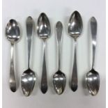 A group of Georgian Irish silver teaspoons. Approx