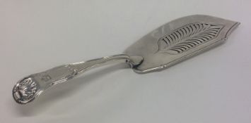 PAUL STORR: A rare honeysuckle pattern silver fish