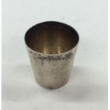A small Chinese silver tapering spirit tot with gi