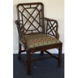 A good Georgian style dining chair with slip-in se