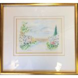 LÉLIA PISSARRO (b. 1963): A pair of gilt framed watercolours