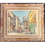 CAROLINE LEEDS (1931 - 2005): An ornate framed oil on canvas ent